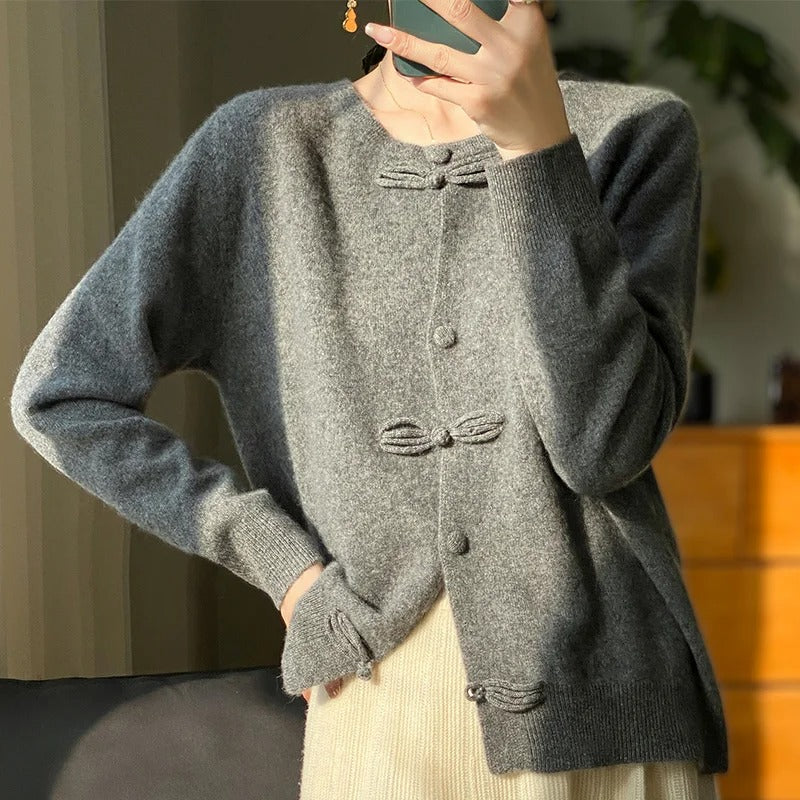 Looméra Damen Kaschmir-Wollpullover
