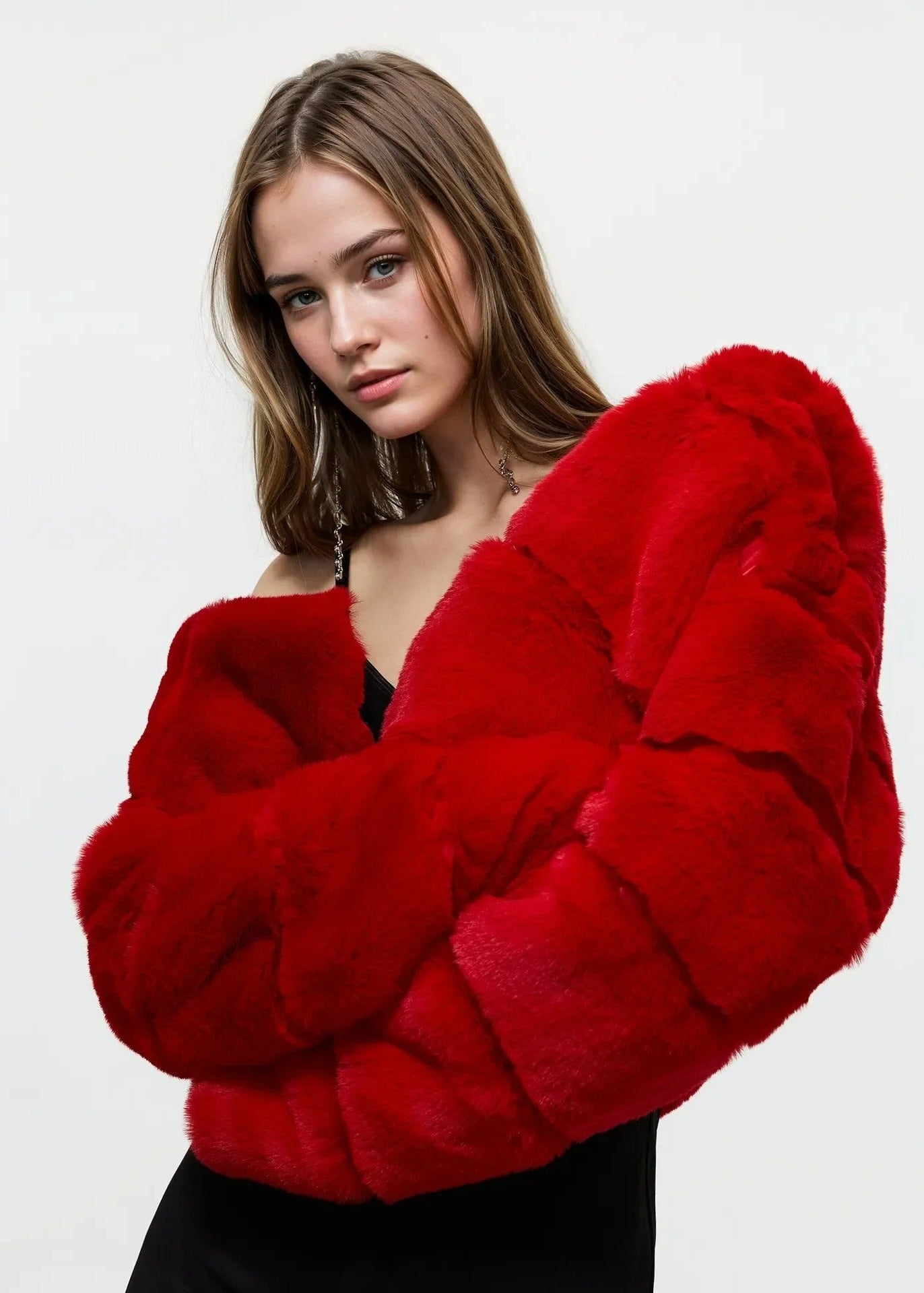 Lunafour Women's Fur Jacket