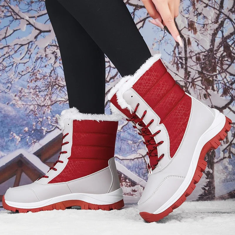 Bottes de Neige en Velours pour Femme Glissora