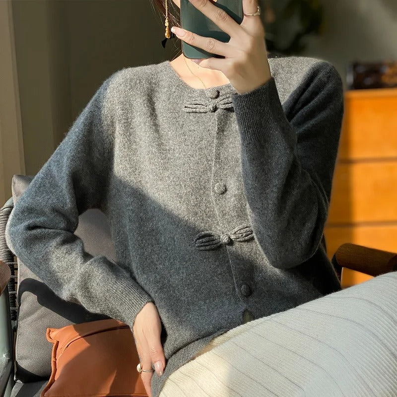 Looméra Damen Kaschmir-Wollpullover