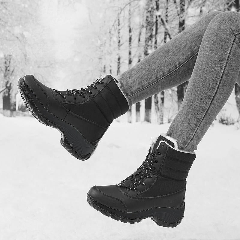 Bottes de Neige en Velours pour Femme Glissora