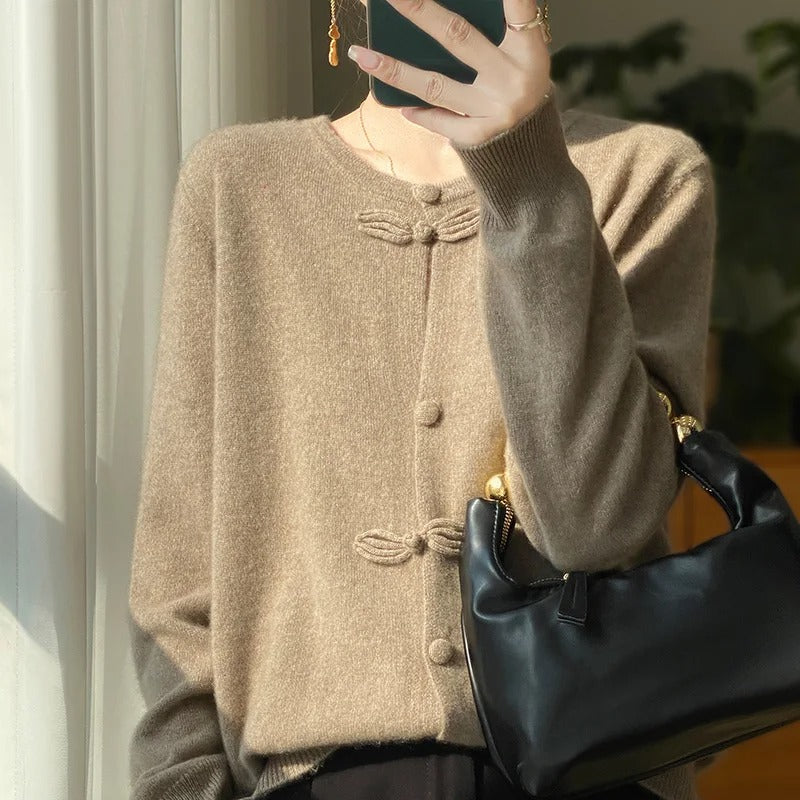 Looméra Damen Kaschmir-Wollpullover