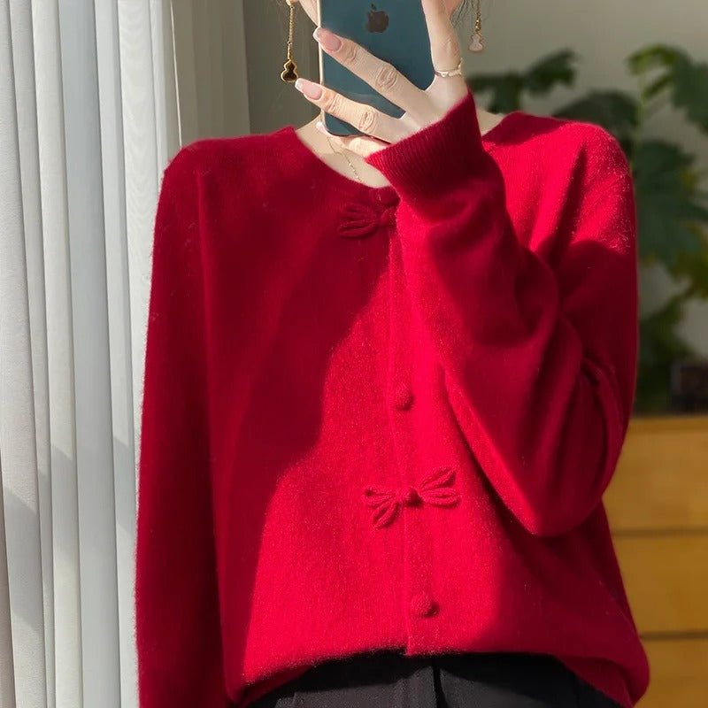 Looméra Damen Kaschmir-Wollpullover