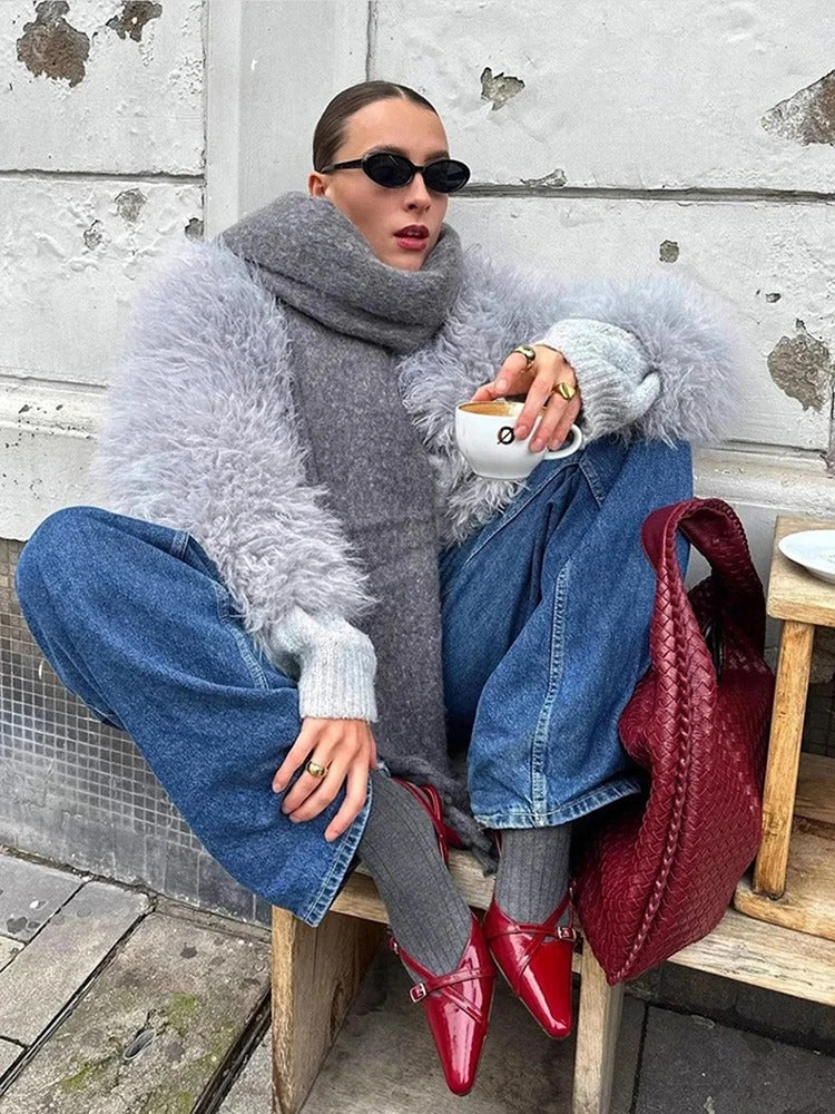 Women's Fur Coat Gryséa