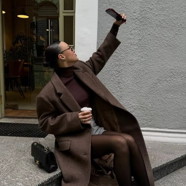 Solena Women's Wool Overcoat 