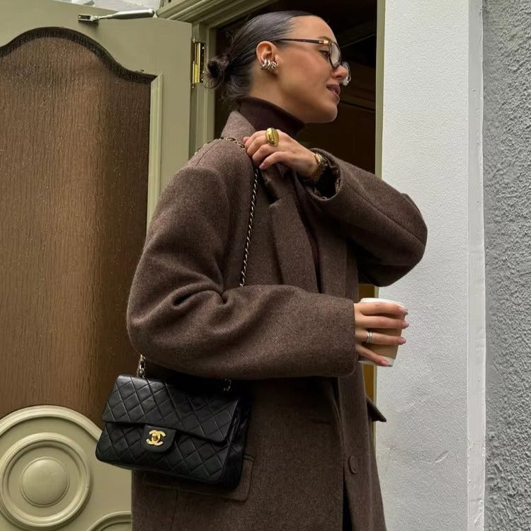 Solena Women's Wool Overcoat 