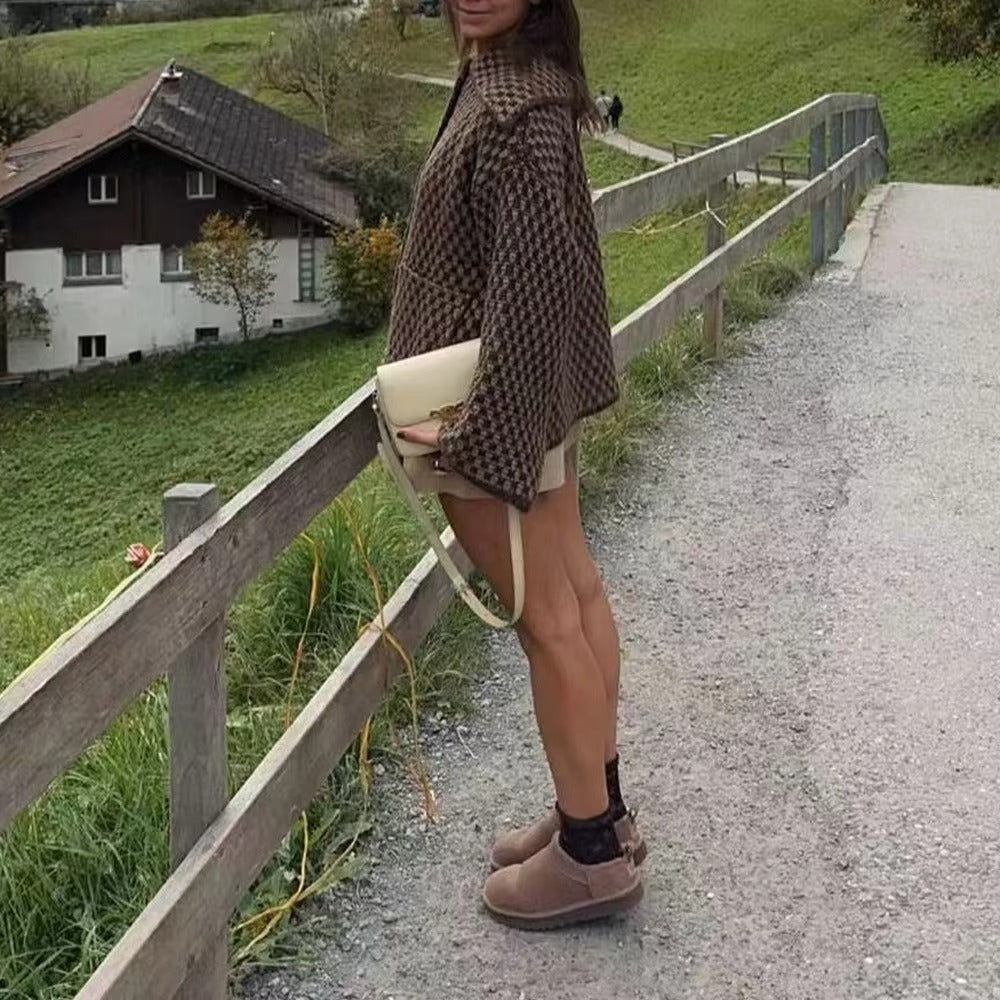 Veste Chaude Oversize en Polyester Cozyra