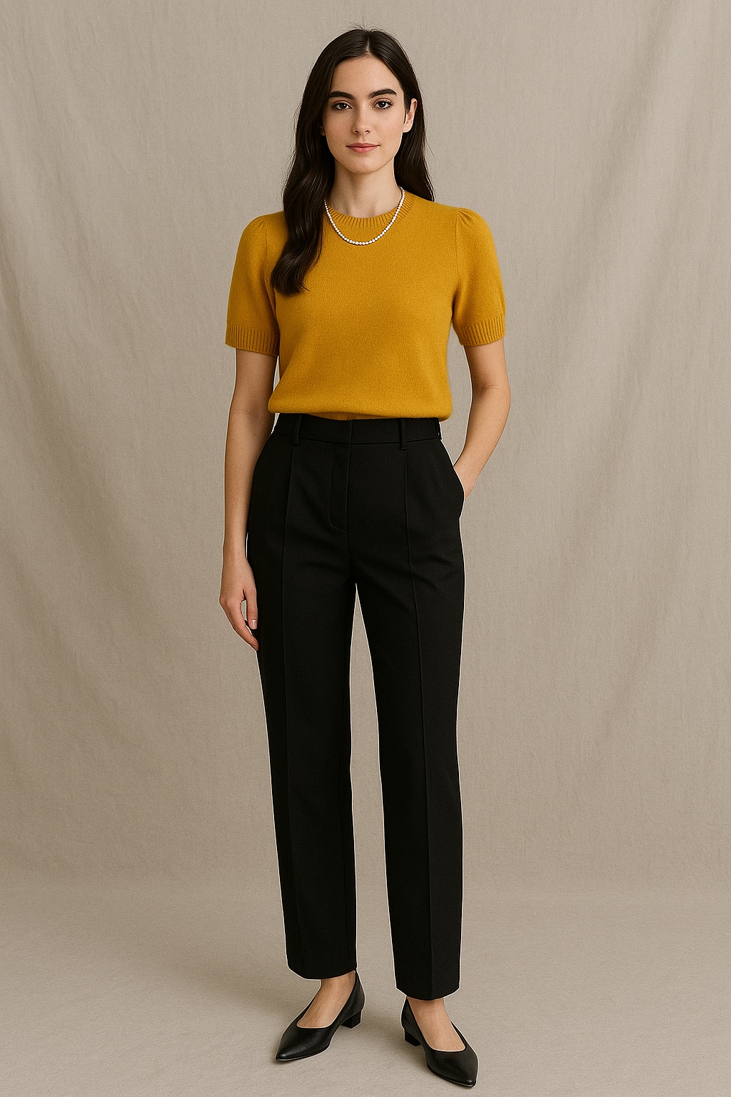 Damen Cashmere T-Shirt Careszia