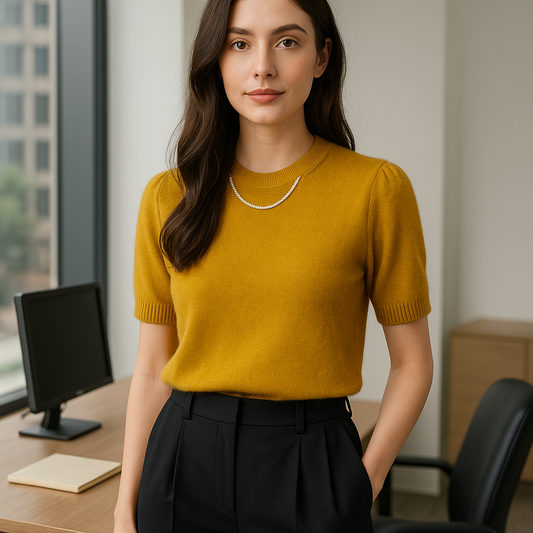 Pull sans manche Cachemire Femme Cachemerzia