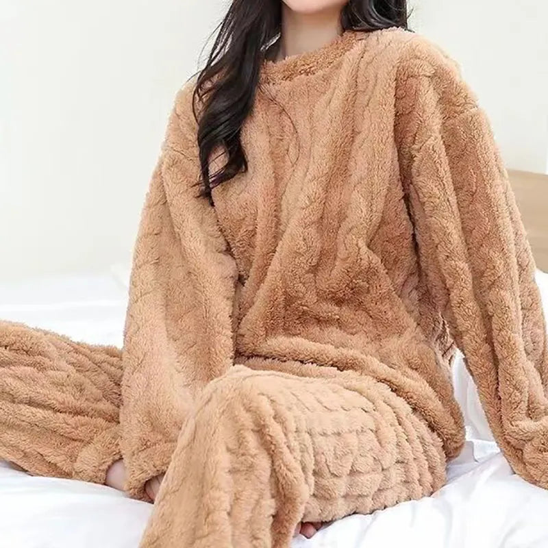PolarCozy women's winter pajamas set