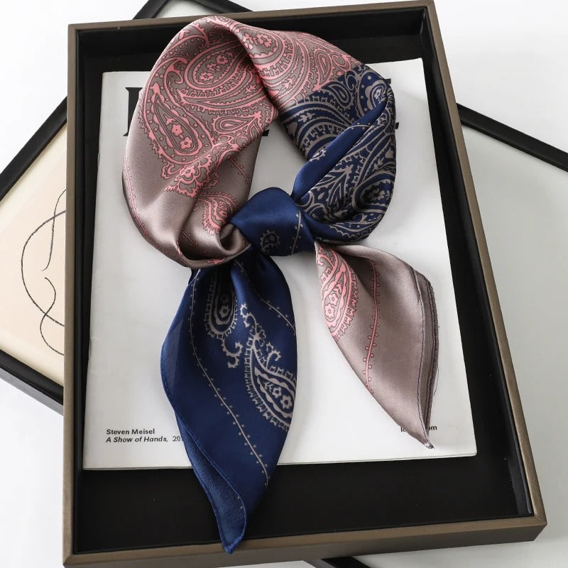 Foulard Carré en Soie Femme Sarelia