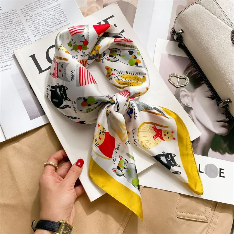 Foulard en Satin Femme Maressa