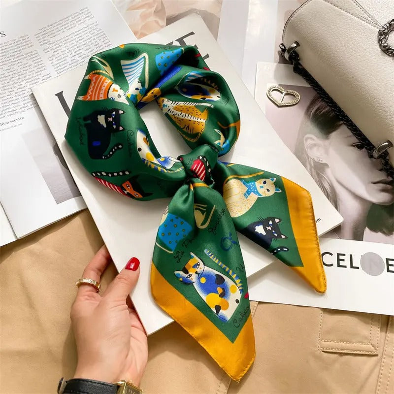 Foulard en Satin Femme Maressa