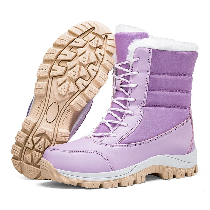 Bottes de Neige en Velours pour Femme Glissora