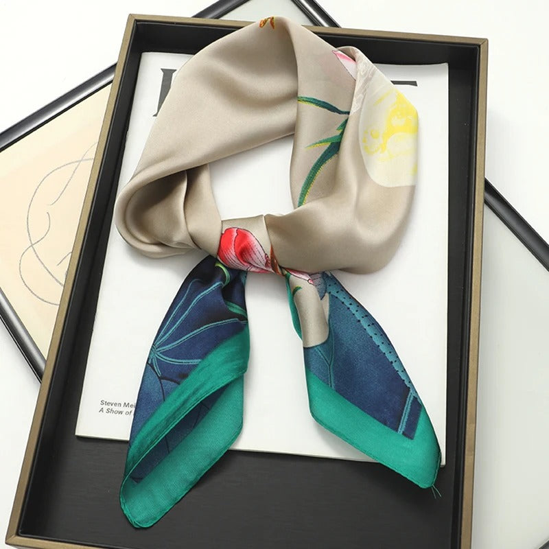 Foulard Carré en Soie Femme Sarelia