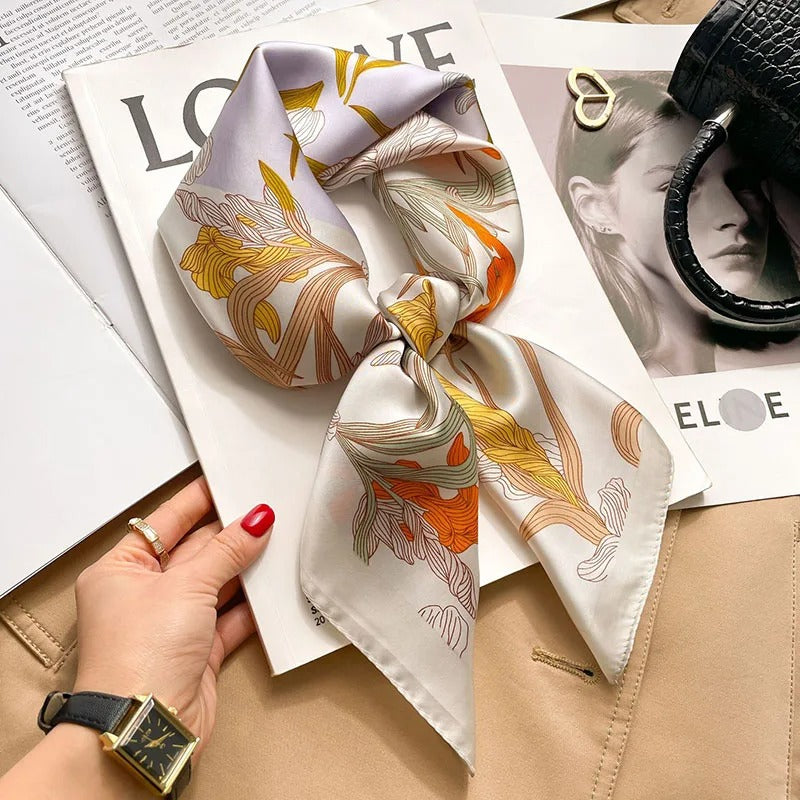 Foulard en Satin Femme Eliora