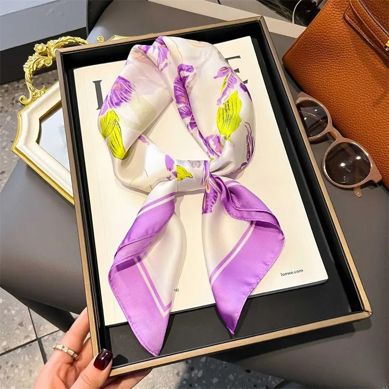 Foulard en Satin Femme Eliora