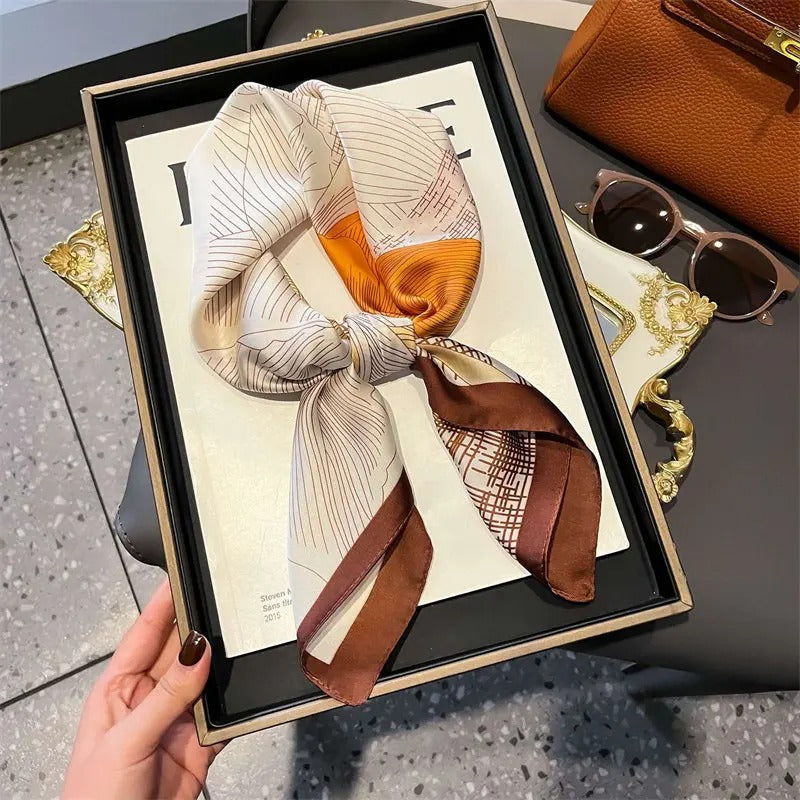 Foulard en Satin Femme Eliora