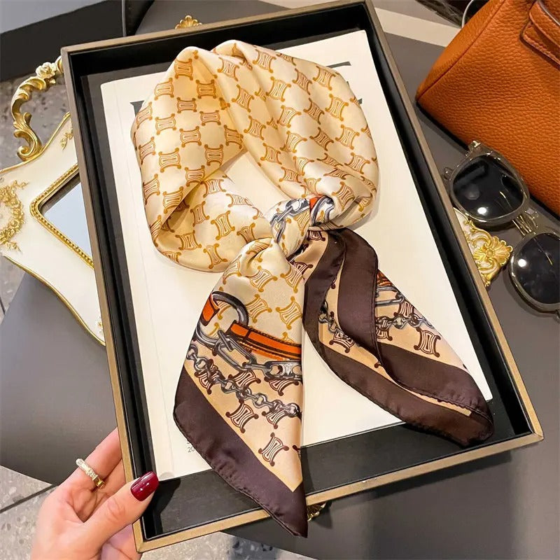 Foulard en Satin Femme Eliora